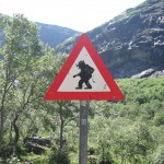 Jedyny taki na świecie znak drogowy: Uwaga - Trolle! (fot. Wikipedia)