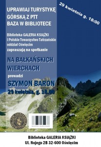 Plakat Oświęcim Bałkany 29.04.2014