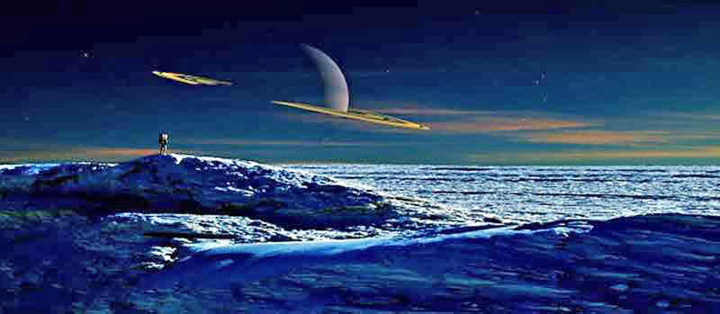Misja Enterprise w celu terraformowania Tytana - pieśń przyszłości? Źródło - “www.bibliotecapleyades.net” .